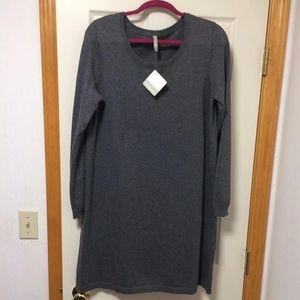 Hanna Andersson Soft Charcoal Gray Sweater Dress